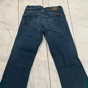 7 for all mankind blue flare jeans thumbnail 5