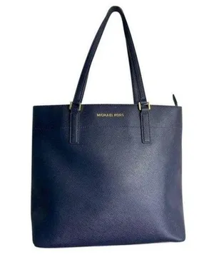 MICHAEL KORS Navy Saffiano Leather Jet Set Tote thumbnail 1