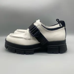 UGG Ashton Platform White Leather Lug Sole Women's Loafers Shoes - Size: 6.5 thumbnail 2
