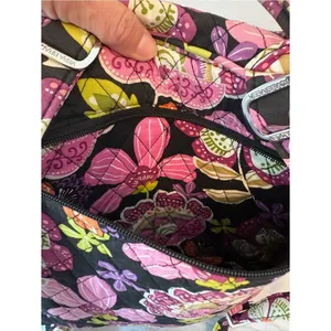 Vera Bradley Pirouette Pink Quilted Backpack Floral Laptop Travel Bag thumbnail 7