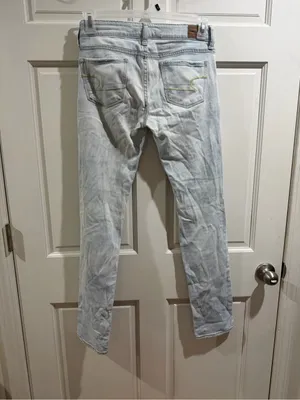 American Eagle Outfitters Light Blue Stretch Skinny Jeans thumbnail 8