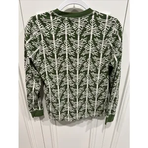Pact 2 Piece Pajama Set Organic Cotton Green Birch Trees Cabincore Holiday thumbnail 3