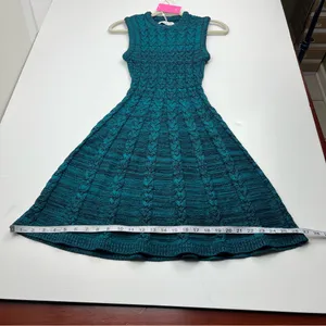 Amanda‎ Uprichard Braylen Bold Knit Sleeveless Dress Teal Womens Size Small NEW thumbnail 9