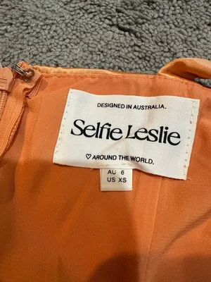 Selfie Leslie Orange Maxi Dress thumbnail 5