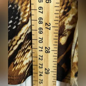 Susan Grave women Multicolor Animal Print Cowl Neck Tunic Size S Asymetrical thumbnail 6