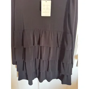 NWT Show Me Your Mumu black tiered‎ long sleeve mini dress size small thumbnail 3