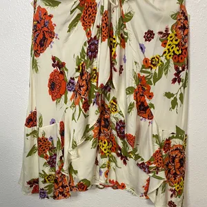 Free People Cream Floral Mini Dress Size M thumbnail 6