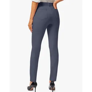 NEW Yoga Dress Pants Pockets Stretch Career Leggings Easy Hem Skinny M thumbnail 2