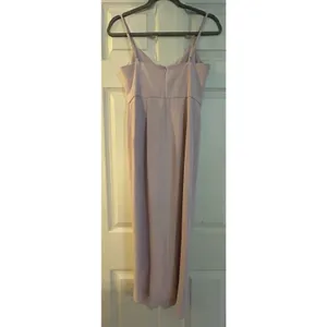 Lulu's Soft Pink Gown Sz XS Faux Wrap Style Maxi Length Dress Gala Wedding Prom thumbnail 11