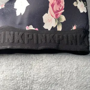PINK Victoria's Secret‎ Wireless Bra Women's 34C Black Floral Everyday Wear GUC thumbnail 2