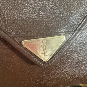 Yves Saint Laurent Vintage Shoulder Bag Small Brown Leather YSL thumbnail 5