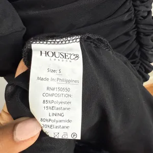 House of CB Black Ruched Mesh‎ Off Shoulder Long Sleeve Bodycon Dress thumbnail 10