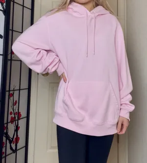 Divided - H&M | Basic Pink Drawstring Pullover Hoodie Jacket Sweatshirt thumbnail 1