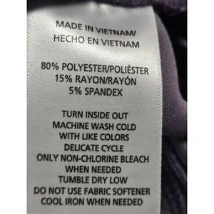 Kinesis Pull-On Pleated Cropped Scuba Pants Purple Lilac Size Medium thumbnail 4