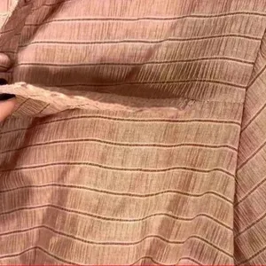 PRETTY LITTLE THING Women RomperSz 4 Small Button Up Brown Stripe Femine Chic thumbnail 5