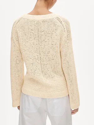 J. Crew Montauk pullover sweater in Antique White Size Small thumbnail 4