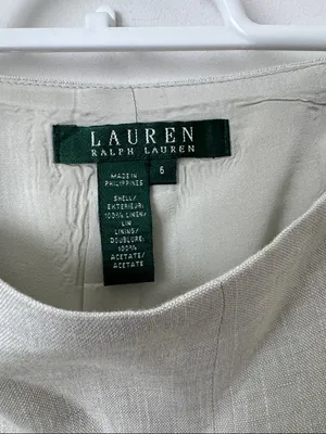 Lauren Ralph Lauren 100% Linen Suit SET Size: 6/10 thumbnail 6