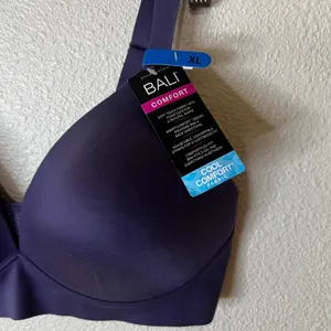 Bali Comfort Revolution Wire-Free Bra in Purple NEW XL thumbnail 3