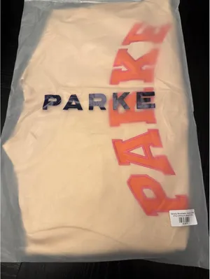PARKE x Dunkin Varsity Mockneck Sweatshirt Latte Size Large NWT thumbnail 2