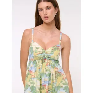 ABERCROMBIE & FITCH Sweetheart Babydoll Maxi Dress Size Medium thumbnail 4
