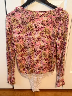 Free people Heat Wave Floral Bodysuit thumbnail 3