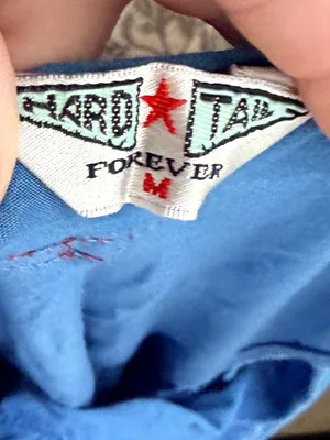 Hard Tail Forever Blue Tank Top nwot Size M thumbnail 5