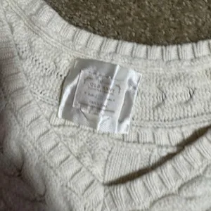 Old Navy Cream Cable Knit Cardigan V-Neck Double Breasted‎ Sweater Ivory L thumbnail 3
