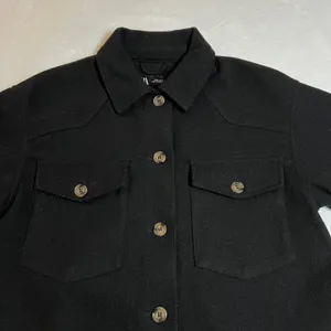 Zara Button Up Overshirt w/ Waist Tie Size M Tunic Minimalist Outerwear Casual thumbnail 5