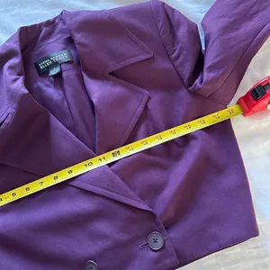 LINDA ALLARD ELLEN TRACY VINTAGE Dress Suit Sz 4 Linen Mix thumbnail 8
