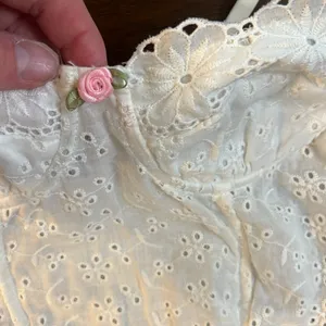 Edikted White Smocked Lace Top thumbnail 4