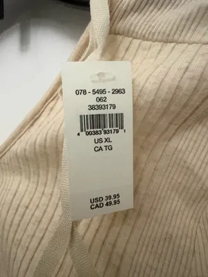 Aerie Long Sleeve Cross Back Bodysuit Size: XL thumbnail 3