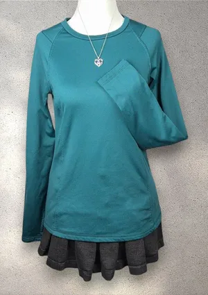 Spyder Active Fleece Lined Top Women's S Green Stretch Activewear Yoga Gorpcore thumbnail 1