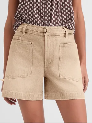 Petite Curvy Belted Denim High-Rise Utility Short Size 29 Women’s NWT thumbnail 1