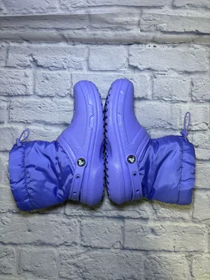 Crocs Classic Lined Neo Puff Snow Boots Purple Faux Fur Insulated M5/W7 thumbnail 9