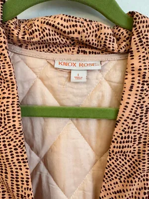 Knox Rose Quilted Open-Front Cardigan Jacket - Beige, Pink, Burgundy thumbnail 3