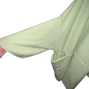 Free People Oversized Open Knit Cardigan Sweater Mint Green Size M/L OB1039497 thumbnail 5