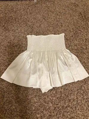 Natural Life Shorts Small Solid White Wide Waistband Pull On Polyester Blend thumbnail 3
