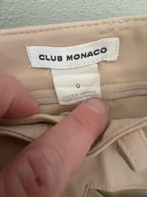 Club Monaco Khaki Chino Pants Size 0. thumbnail 4