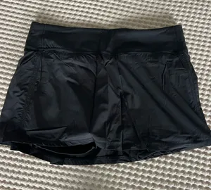Black Active Mini Skirt with Built-In Shorts thumbnail 1