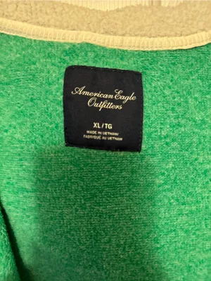 American Eagle Outfitters Cozy Green Hooded Women's Sweater thumbnail 2