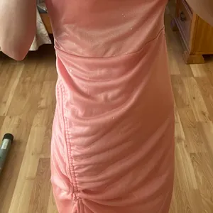 Jillumi pink maxi dress with sparkles, size S #glam #party Got for an event and arrived too late Never used and brand new Cinched waist area is adjustable thumbnail 4