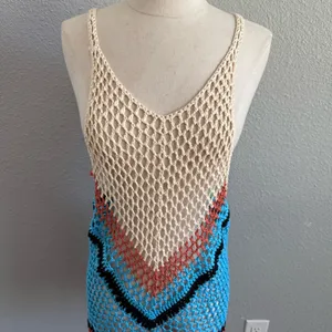 Deep‎ V Crochet Knit Dress Size Medium thumbnail 3