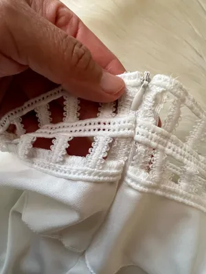 White Wedding Maxi Dress Size M thumbnail 8
