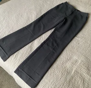 Dark Grey Straight Slack Pants thumbnail 1