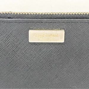 Kate‎ Spade Black Leather Keychain Cardholder Wallet thumbnail 2