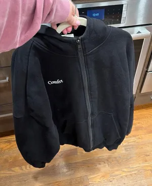 Comfrt Cloud Zip Hoodie black women's large thumbnail 1