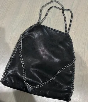 Brand new gorgeous black vegan leather oversized handbag! thumbnail 1