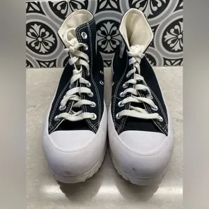 Converse Chuck Taylor Lugged 2.0 8.5 W High-Top Black Sneakers GUC thumbnail 3