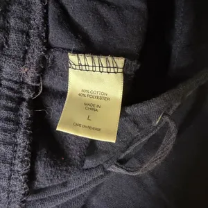New York & Company Womens Navy Blue LOVE Graphic Jogger Sweatpants Size L thumbnail 5