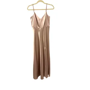 Birdy Grey Bridesmaid Dress Style Jay Color Taupe Fabric Satin Size Women's XS thumbnail 3